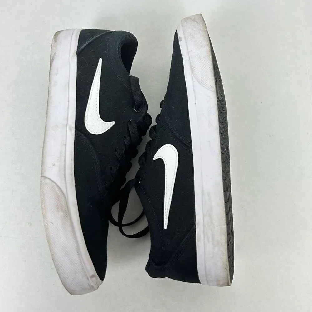 Nike SB Charge canvas skateboarding shoe sneaker CD6279-002 Size 7.5 black white
